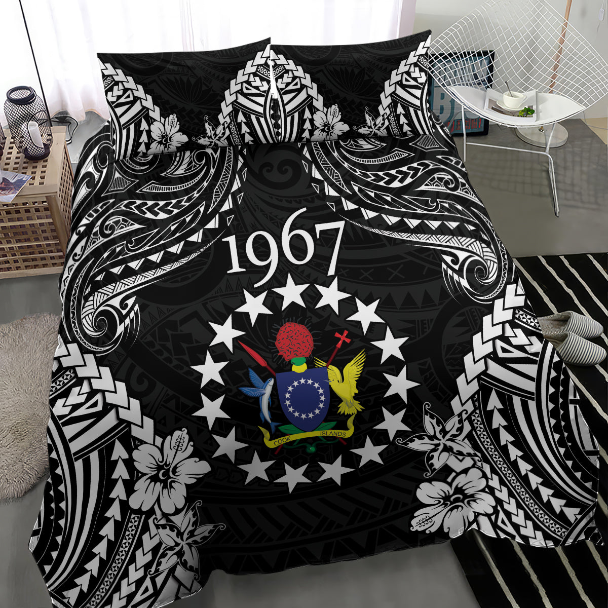 Cook Islands Ra o te Ui Ariki Est 1967 Bedding Set LT9 - Polynesian Pride
