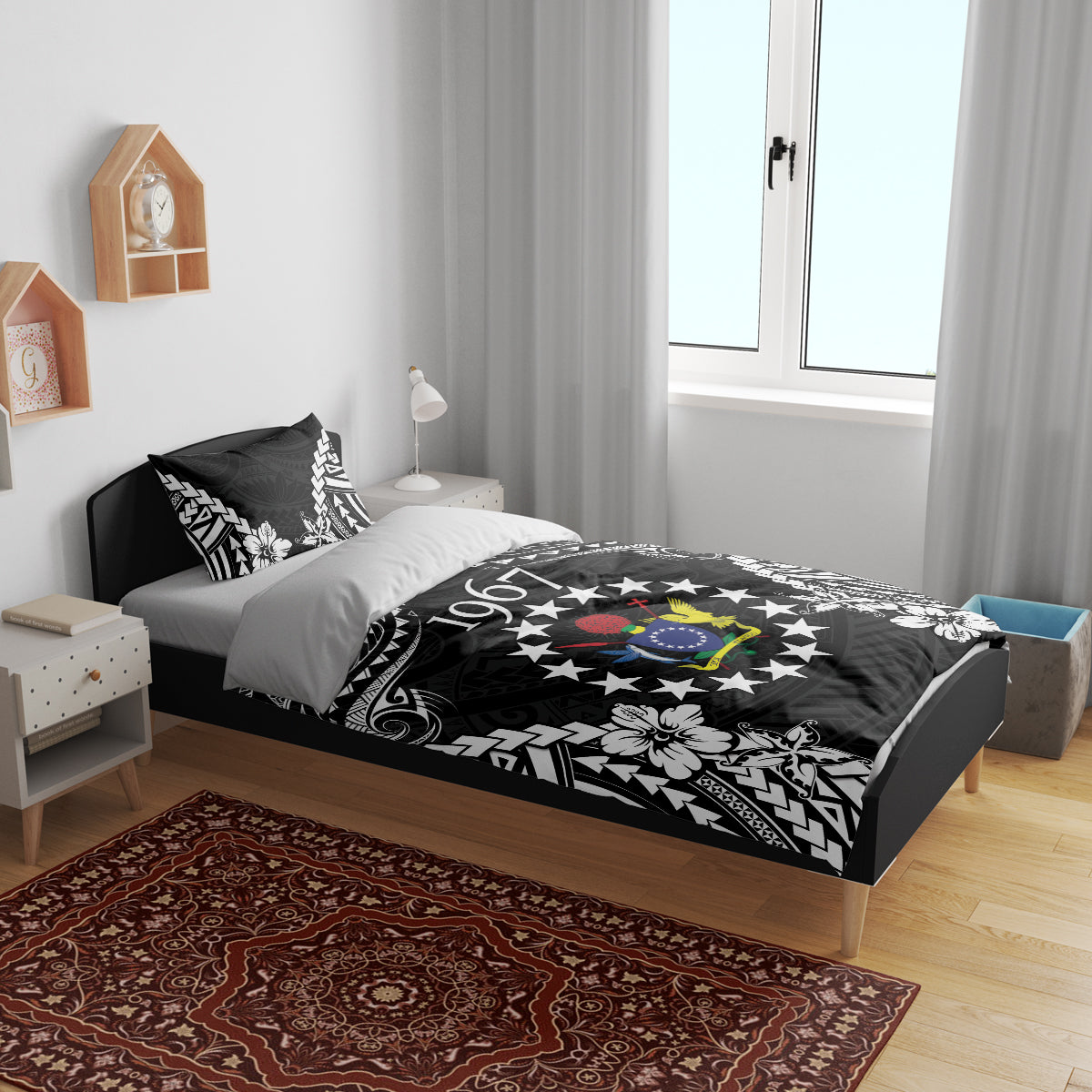 Cook Islands Ra o te Ui Ariki Est 1967 Bedding Set LT9 - Polynesian Pride