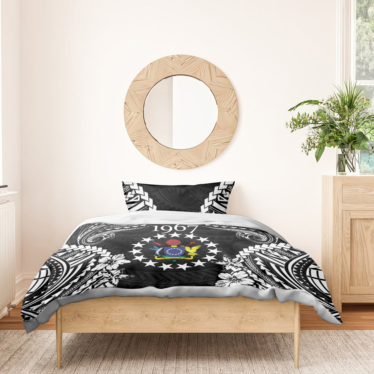 Cook Islands Ra o te Ui Ariki Est 1967 Bedding Set LT9 - Polynesian Pride