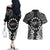 Cook Islands Ra o te Ui Ariki Est 1967 Couples Matching Off The Shoulder Long Sleeve Dress and Hawaiian Shirt