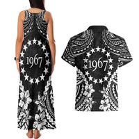 Cook Islands Ra o te Ui Ariki Est 1967 Couples Matching Tank Maxi Dress and Hawaiian Shirt LT9 - Polynesian Pride