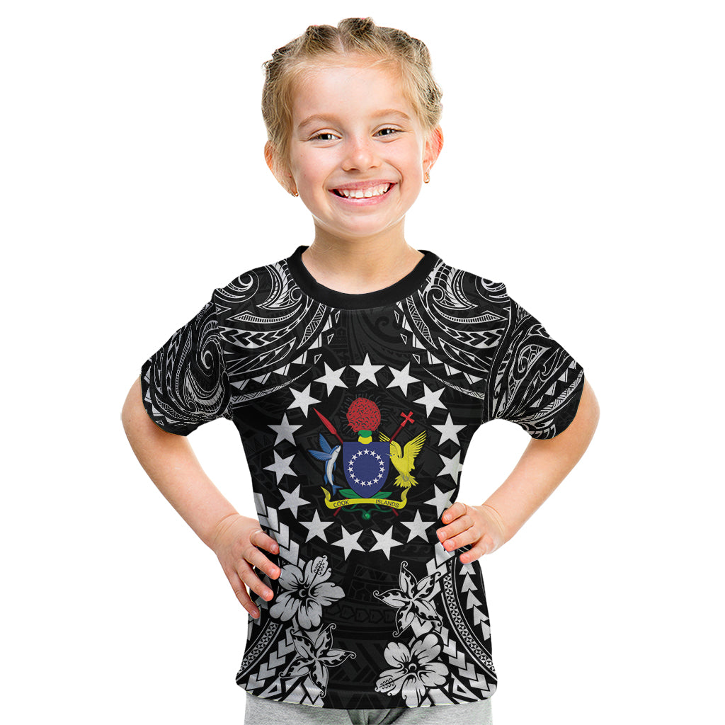 Cook Islands Ra o te Ui Ariki Est 1967 Kid T Shirt LT9 Black - Polynesian Pride