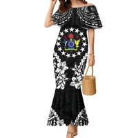 Cook Islands Ra o te Ui Ariki Est 1967 Mermaid Dress LT9 Women Black - Polynesian Pride