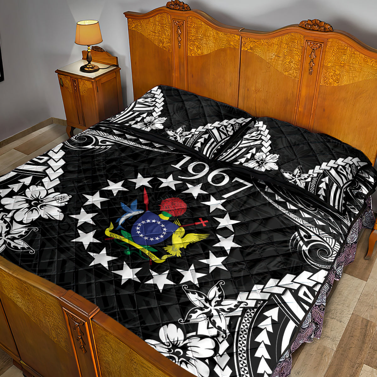 Cook Islands Ra o te Ui Ariki Est 1967 Quilt Bed Set