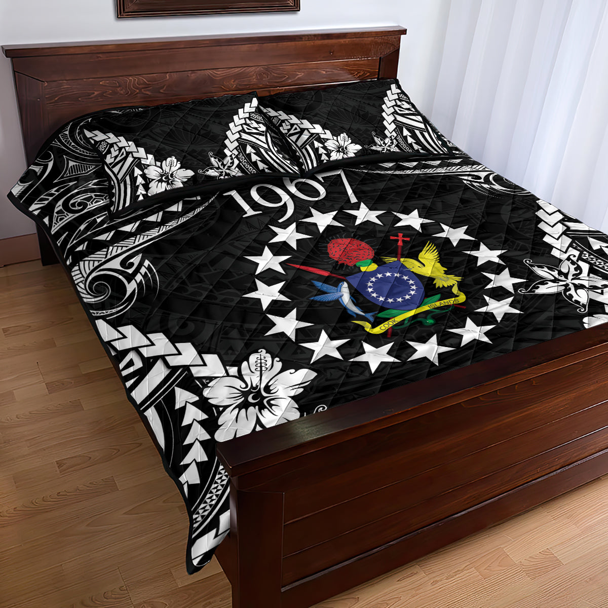 Cook Islands Ra o te Ui Ariki Est 1967 Quilt Bed Set