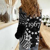 Cook Islands Ra o te Ui Ariki Est 1967 Women Casual Shirt LT9 - Polynesian Pride