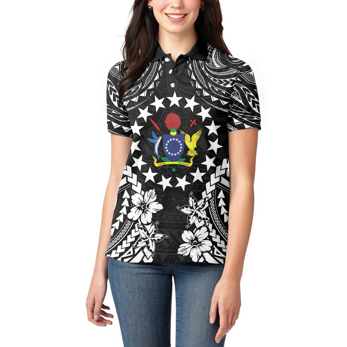 Cook Islands Ra o te Ui Ariki Est 1967 Women Polo Shirt