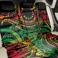 Cook Islands 15 Stars Back Car Seat Cover Kuki Airani Polynesian Tribal Wave Tattoo LT9 - Polynesian Pride