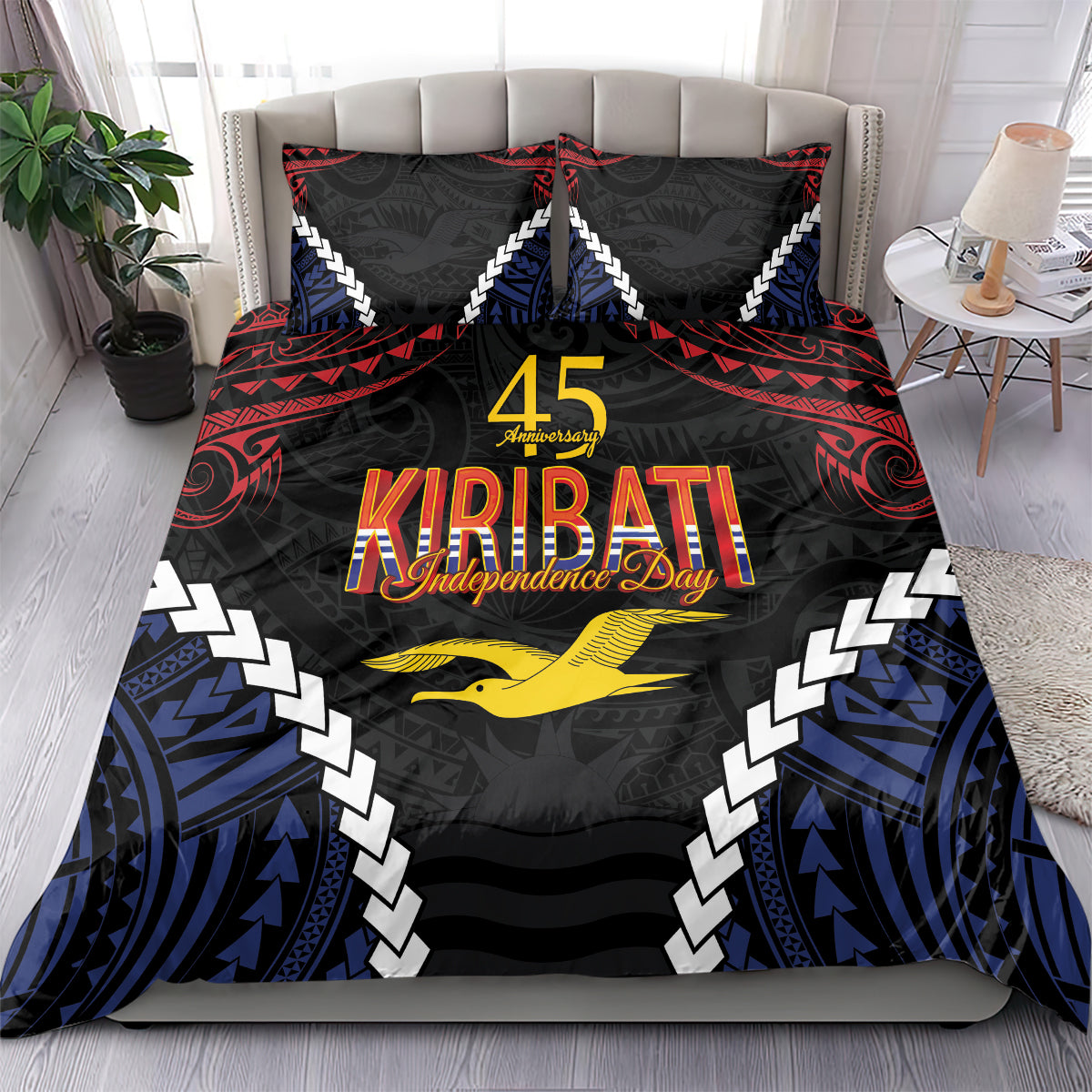 Kiribati 45th Anniversary Independence Day Bedding Set Since 1979 LT9 - Polynesian Pride