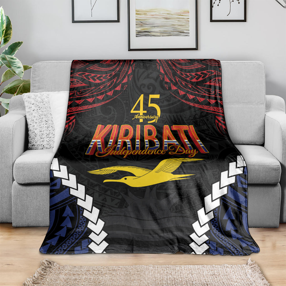 Kiribati 45th Anniversary Independence Day Blanket Since 1979 LT9 - Polynesian Pride