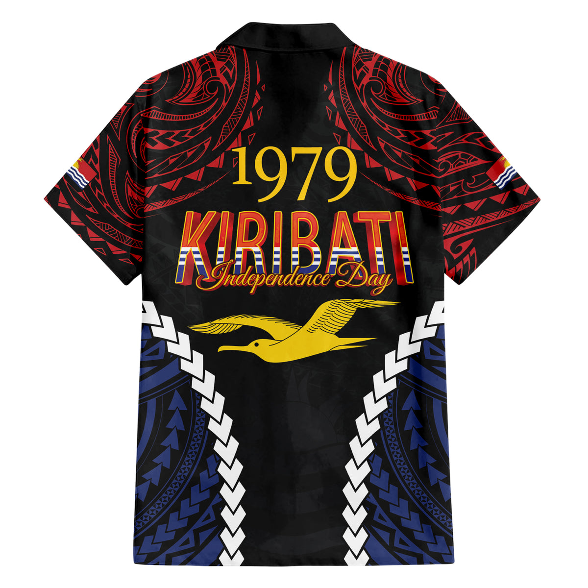 Kiribati 45th Anniversary Independence Day Family Matching Short Sleeve Bodycon Dress and Hawaiian Shirt Since 1979