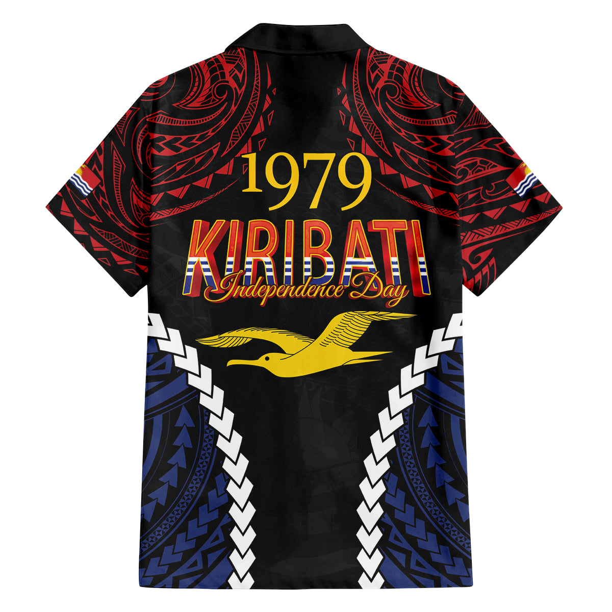 Kiribati 45th Anniversary Independence Day Family Matching Summer Maxi Dress and Hawaiian Shirt Since 1979