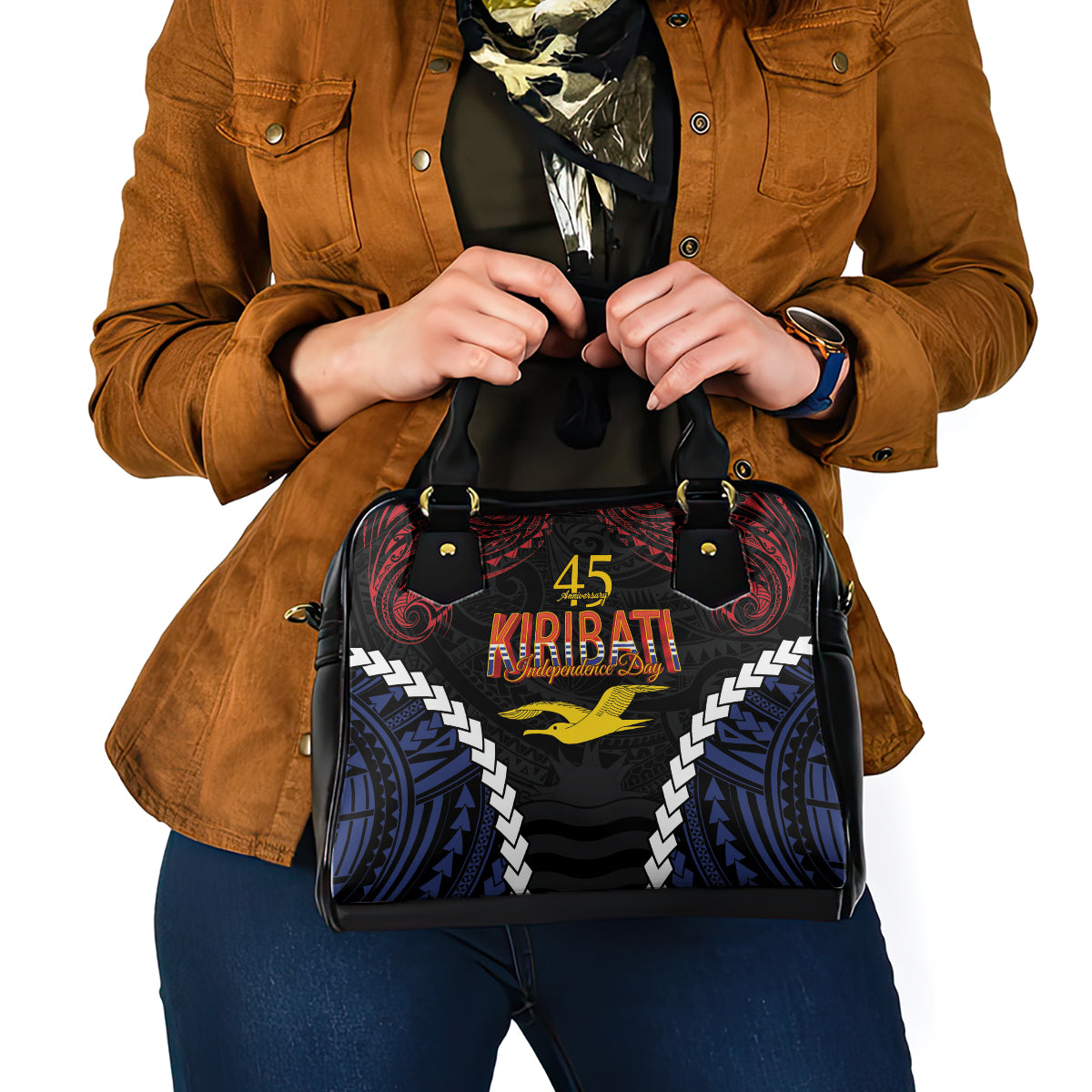 Kiribati 45th Anniversary Independence Day Shoulder Handbag Since 1979 LT9 - Polynesian Pride