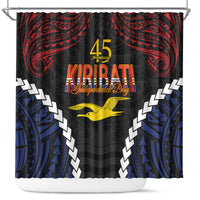 Kiribati 45th Anniversary Independence Day Shower Curtain Since 1979