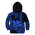 Custom King Kamehameha Day Hawaii Kid Hoodie Paradise of the Pacific Tribal Kakau - Blue LT9 - Polynesian Pride