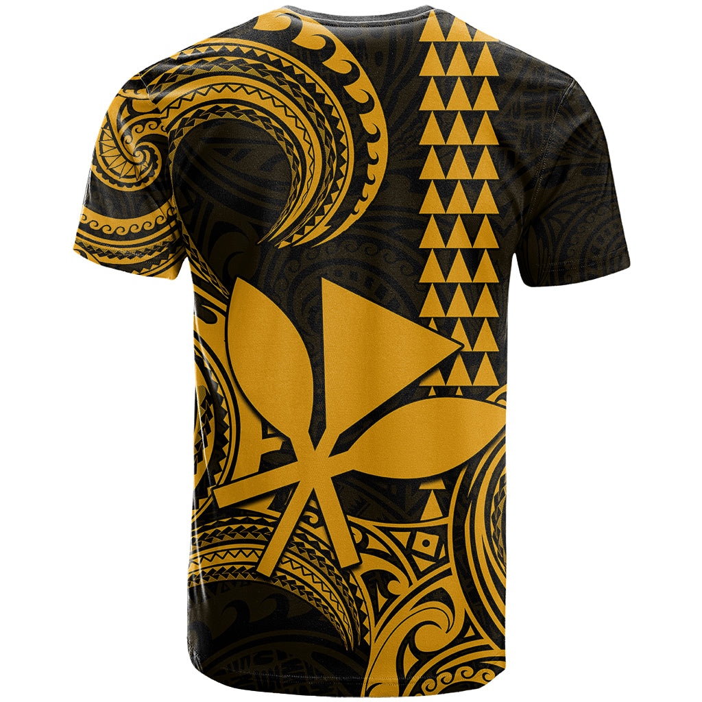 Custom King Kamehameha Day Hawaii T Shirt Paradise of the Pacific Tribal Kakau Gold LT9 - Polynesian Pride