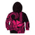 Custom King Kamehameha Day Hawaii Kid Hoodie Paradise of the Pacific Tribal Kakau - Pink LT9 - Polynesian Pride