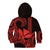 Custom King Kamehameha Day Hawaii Kid Hoodie Paradise of the Pacific Tribal Kakau - Red LT9 - Polynesian Pride