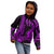 King Kamehameha Day Hawaii Kid Hoodie Paradise of the Pacific Tribal Kakau - Purple LT9 - Polynesian Pride