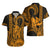 King Kamehameha Day Hawaii Hawaiian Shirt Paradise of the Pacific Tribal Kakau with Kanaka Maoli - Gold LT9 - Polynesian Pride