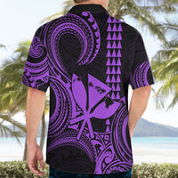 King Kamehameha Day Hawaii Hawaiian Shirt Paradise of the Pacific Tribal Kakau with Kanaka Maoli - Purple LT9 - Polynesian Pride
