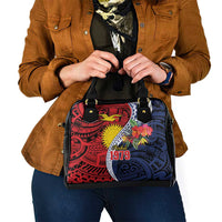 Flag of Kiribati Polynesian Pattern Shoulder Handbag Est 1979 With Tropical Flowers LT9 - Polynesian Pride
