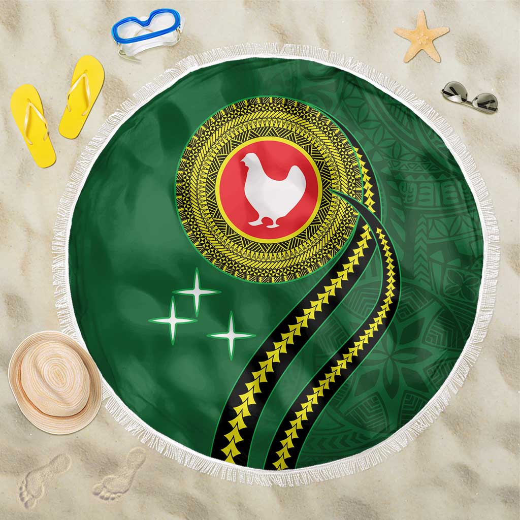 Manua Islands Polynesian Style Beach Blanket