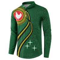 Manua Islands Polynesian Style Button Sweatshirt LT9 - Polynesian Pride