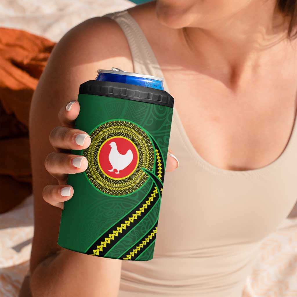 Manua Islands Polynesian Style 4 in 1 Can Cooler Tumbler LT9 - Polynesian Pride