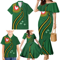 Manua Islands Polynesian Style Family Matching Mermaid Dress and Hawaiian Shirt LT9 - Polynesian Pride