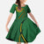Manua Islands Polynesian Style Family Matching Off The Shoulder Long Sleeve Dress and Hawaiian Shirt