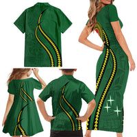 Manua Islands Polynesian Style Family Matching Short Sleeve Bodycon Dress and Hawaiian Shirt LT9 - Polynesian Pride