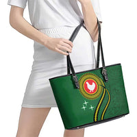 Manua Islands Polynesian Style Leather Tote Bag LT9 - Polynesian Pride