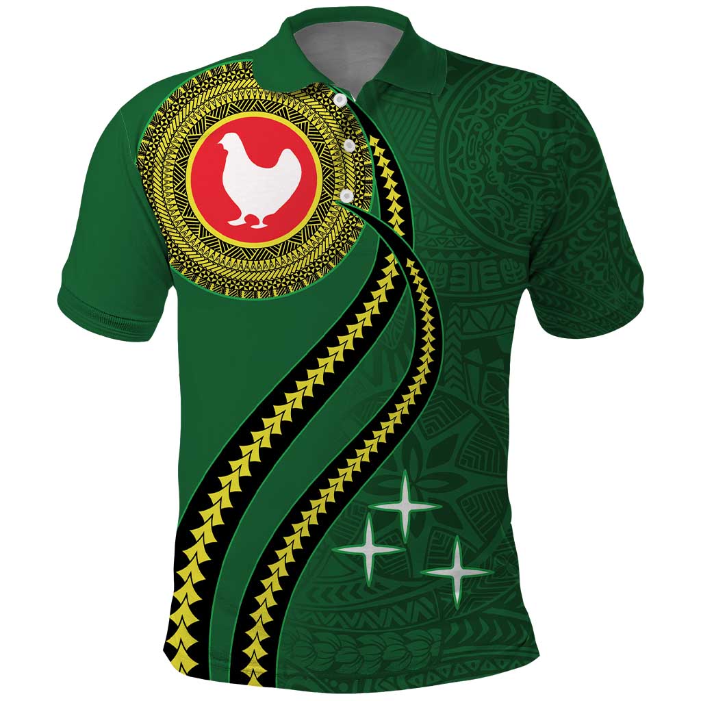 Manua Islands Polynesian Style Polo Shirt