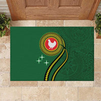 Manua Islands Polynesian Style Rubber Doormat