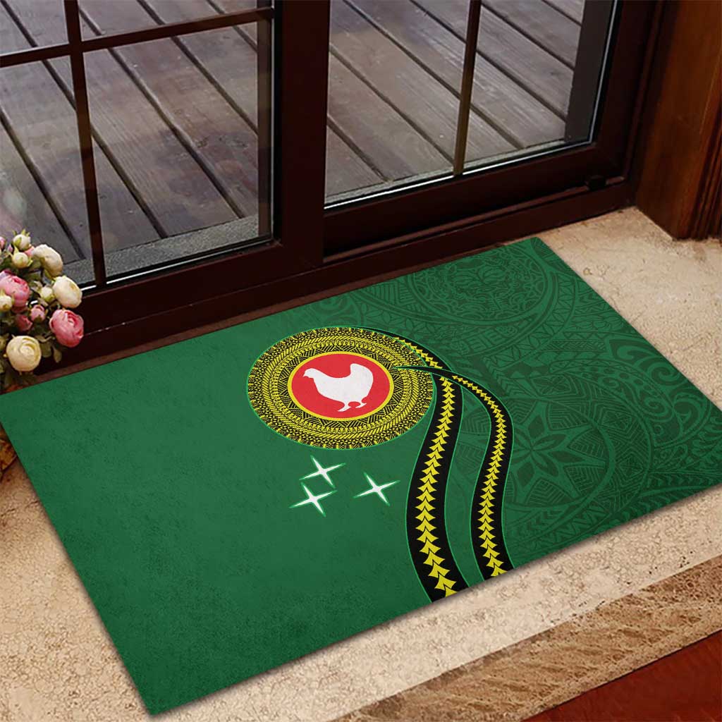 Manua Islands Polynesian Style Rubber Doormat