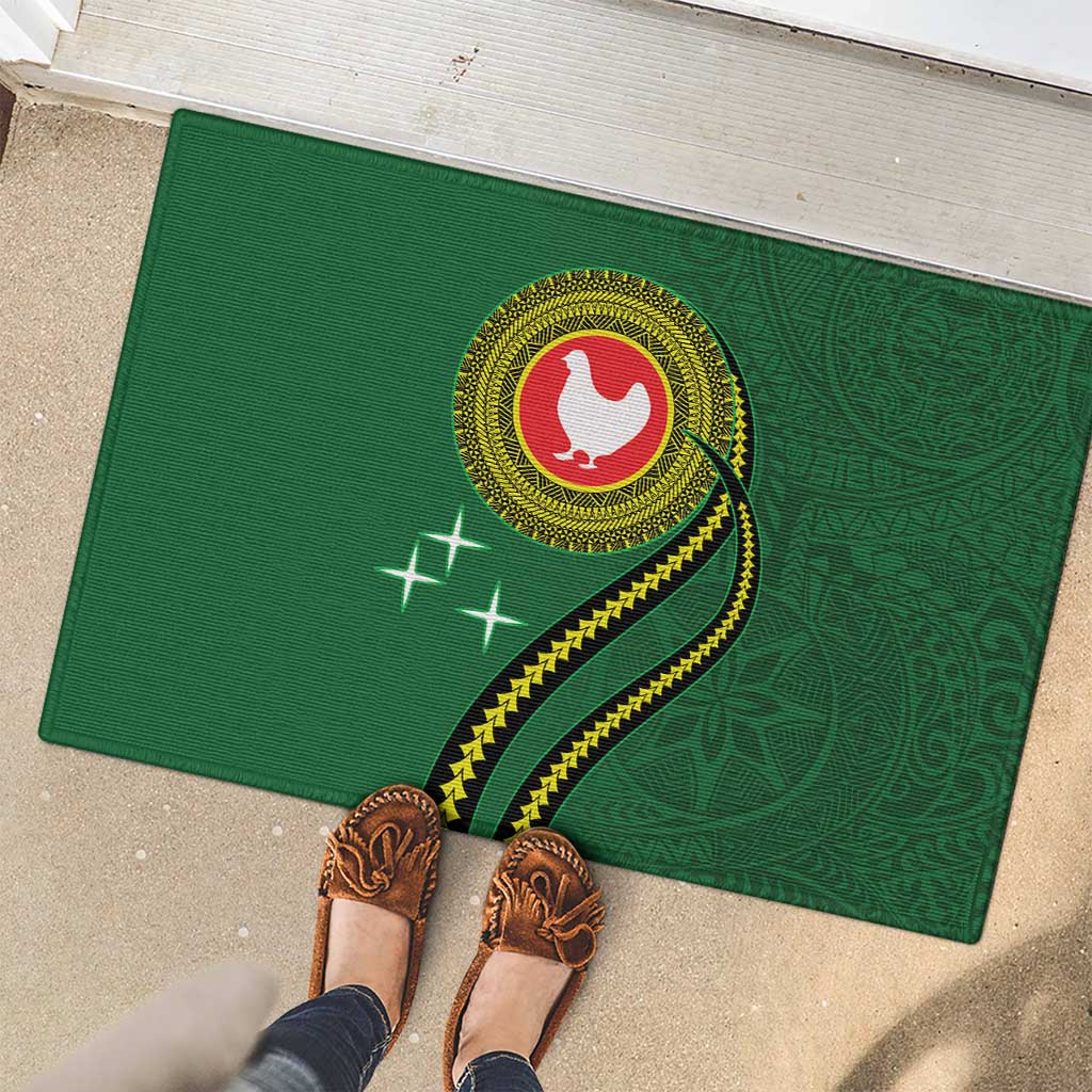 Manua Islands Polynesian Style Rubber Doormat