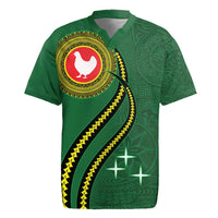Manua Islands Polynesian Style Rugby Jersey LT9 Green - Polynesian Pride