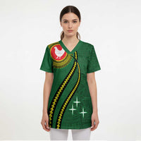 Manua Islands Polynesian Style Scrub Top - Polynesian Pride