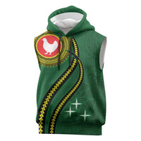 Manua Islands Polynesian Style Sleeveless Hoodie LT9 Green - Polynesian Pride