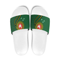 Manua Islands Polynesian Style Slide Sandals LT9 Green - Polynesian Pride