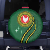 Manua Islands Polynesian Style Spare Tire Cover LT9 No hole Green - Polynesian Pride