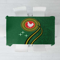 Manua Islands Polynesian Style Tablecloth LT9 Green - Polynesian Pride