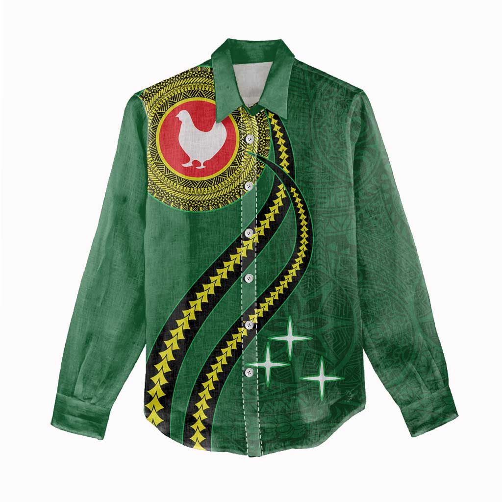 Manua Islands Polynesian Style Women Casual Shirt LT9 - Polynesian Pride