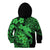 Aloha Hawaii Kid Hoodie Hammerhead Shark Tattoo Polynesian Summer - Green LT9 - Polynesian Pride