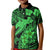 Aloha Hawaii Kid Polo Shirt Hammerhead Shark Tattoo Polynesian Summer - Green LT9 Kid Green - Polynesian Pride