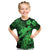 Aloha Hawaii Kid T Shirt Hammerhead Shark Tattoo Polynesian Summer - Green LT9 Green - Polynesian Pride