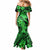 Aloha Hawaii Mermaid Dress Hammerhead Shark Tattoo Polynesian Summer - Green LT9 - Polynesian Pride