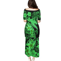 Aloha Hawaii Puletasi Hammerhead Shark Tattoo Polynesian Summer - Green LT9 - Polynesian Pride