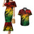 Aloha Hawaii Couples Matching Mermaid Dress And Hawaiian Shirt Hammerhead Shark Tattoo Polynesian Summer - Reggae LT9 Reggae - Polynesian Pride